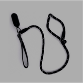 Reflective Rope Slip Leash with Poop Bag Holder & Neoprene Padded Handle